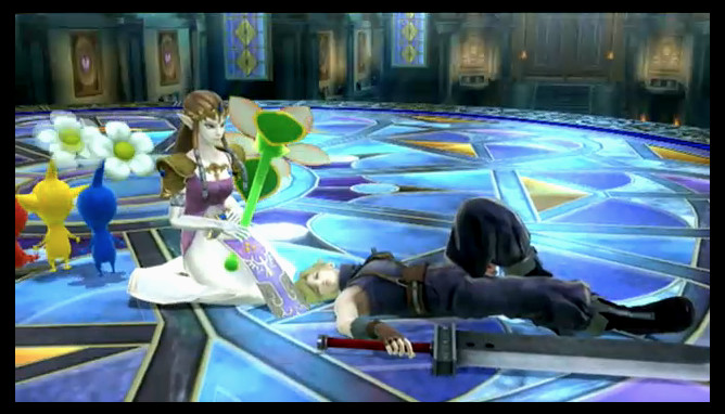 エアリス役のゼルダ